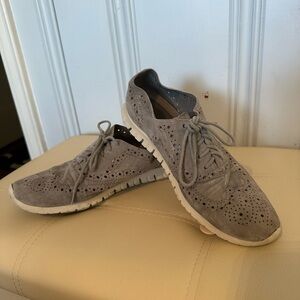 Cole Haan ZeroGrand Gray Suede comfort oxfords sneakers
